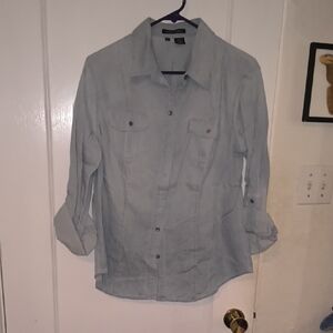Sandra Ingrish | Light Blue Button Down Shirt